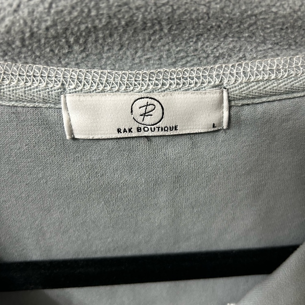 Light Blue Snap Button Pullover - Picture 2 of 5